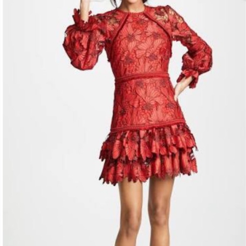 ALEXIS FRANCISCAN Red Lace dress!